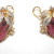 Estate 18K Yellow Gold Multi Color Tourmaline & Diamond Necklace & Earrings Set Estate 18K Yellow Gold Multi Color Tourmaline & Diamond Necklace & Earrings Set