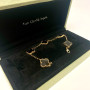 Van Cleef & Arpels Vintage Alhambra bracelet, 5 motifs, Black Onyx