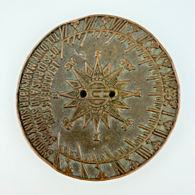 Rare Vintage Fujifilm Promotional Bronze Sundial Medallion - 1980s 100 ASA