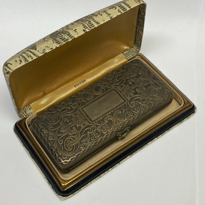 Vintage Gillette Pocket Edition Safety Razor Original Cases, John David Receipt Vintage Gillette Pocket Edition Safety Razor Original Cases, John David Receipt