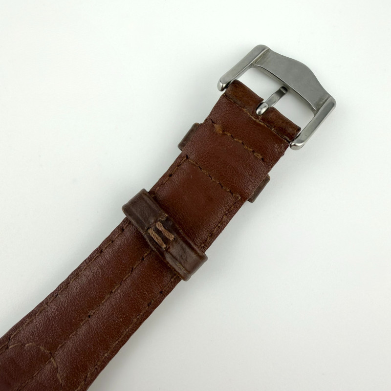 Vintage Wenger S.A.K Design Swiss Army Mens Watch w Original Leather Strap WR 50