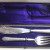 SILVER PLATE ANTIQUE FORK AND KNIFE 12 INCHES "RMEN" Silver Mark
