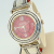 Vintage ECCLISSI Sterling Silver 925 Ladies Bracelet Pink Dial Watch
