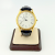 Vintage Concord 14K Gold 33mm Dress Watch Black Leather Strap