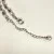 Heart-Shaped Blue Glass Pendant Necklace with Silver-Tone Chain - Elegant Design