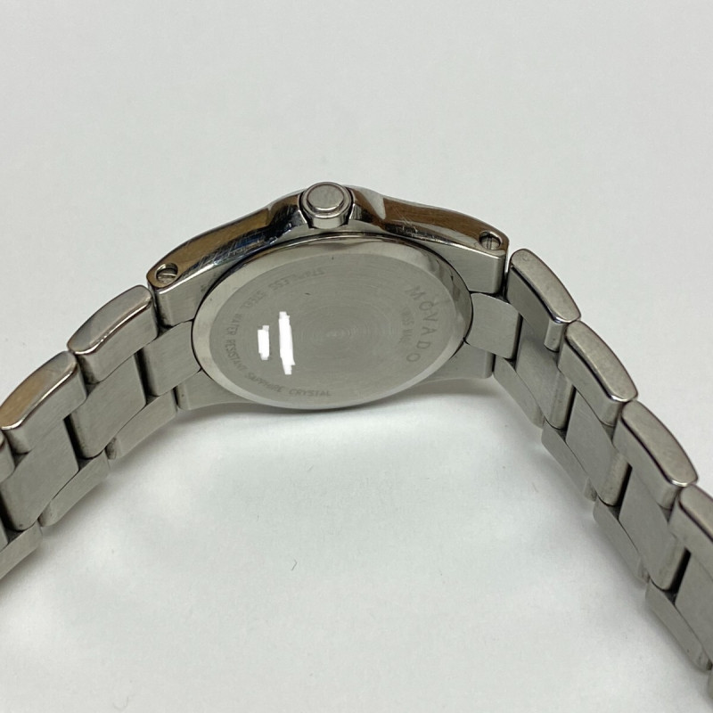 MOVADO Black Dial Stainless Steel Luxury Swiss Quartz Watch