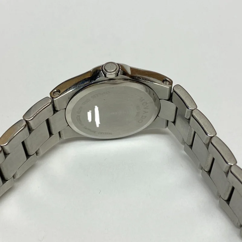 MOVADO Black Dial Stainless Steel Luxury Swiss Quartz Watch
