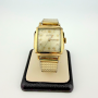 Vintage Winton Shock-Resist Rectangular Gold Filled Watch Mesh Bracelet Swiss