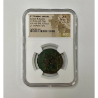 565-578 AD BYZANTINE EMPIRE AE FOLLIS JUSTIN II & Sophia #004 565-578 AD BYZANTINE EMPIRE AE FOLLIS JUSTIN II & Sophia #004