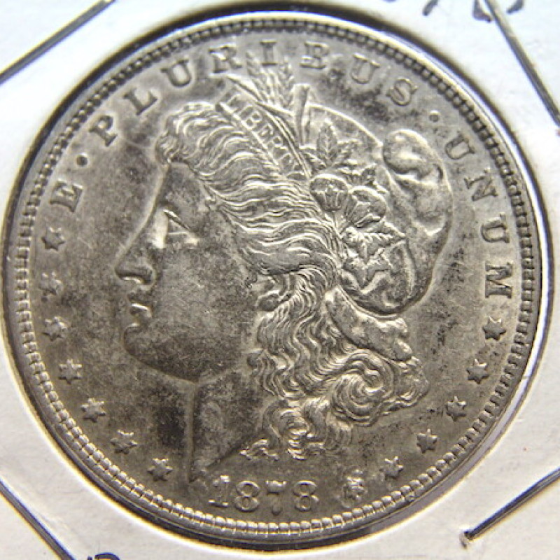 1878 7TF MORGAN DOLLAR TIERA DOUBLE LIBERTY 