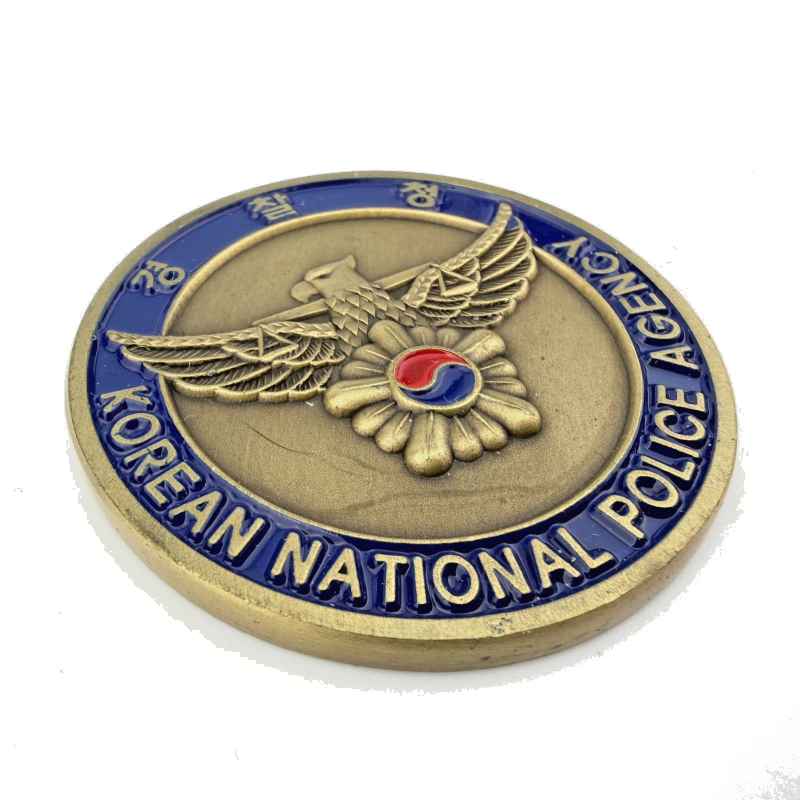 Korean National Police Agency KNPA Commemorative Medal, Enamel, 45mm