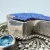 Rare Sarda Artisan Collection Of Bali Paraiba Silver Cuff Bracelet with Cross