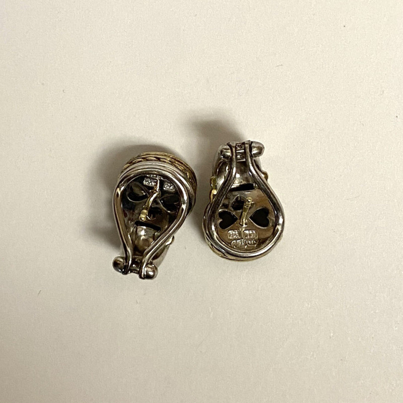 18K Judith Ripka Designed With Sterling Silver 925 & Gemstone Earrings 18K Judith Ripka Designed With Sterling Silver 925 & Gemstone Earrings