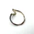 925 Sterling Silver Abstract Wave Ring with Rainbow Iridescent Patina