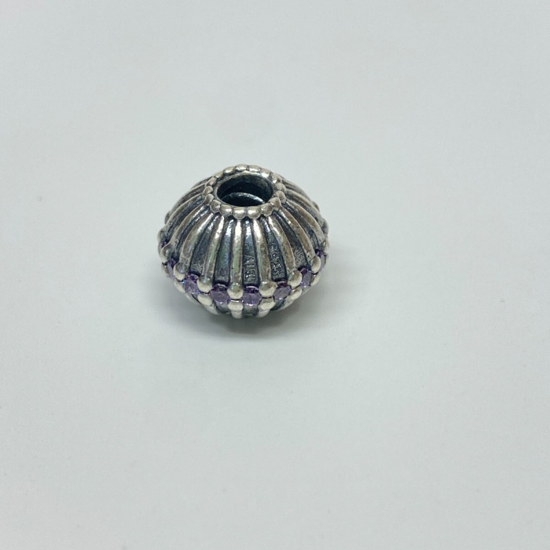 Authentic Pandora Silver Large Purple CZ Show Stopper XL Bead SPECIAL! Authentic Pandora Silver Large Purple CZ Show Stopper XL Bead SPECIAL!