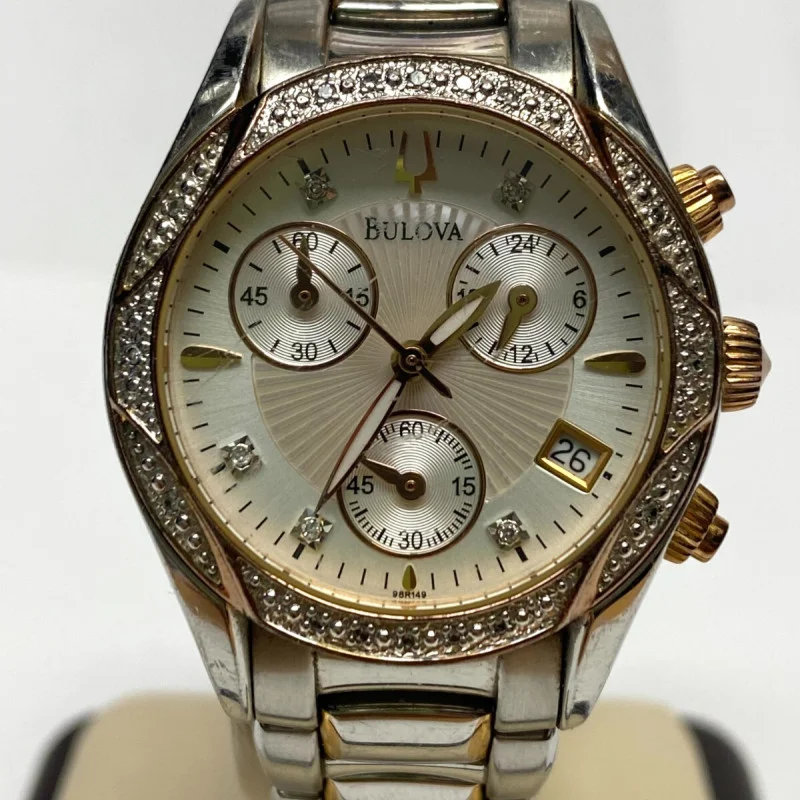 BULOVA  DIAMOND WATCH, Wrist size 6.25 inches