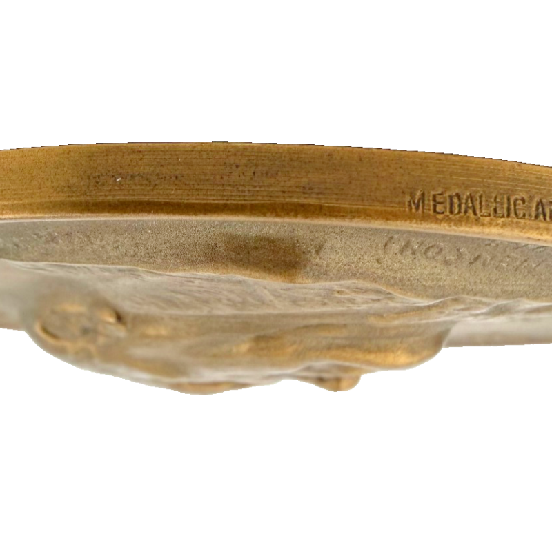 WINSTON CHURCHILL BRONZE MEDAL MEDALLION 2.75 BY MEDALLIC Co NY RALPH MENCONI