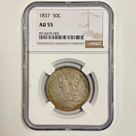 1837 Half Dollar - NGC AU55
