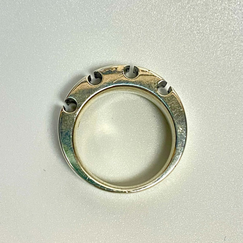 Emporio Armani Silver Ring Rare Size 10