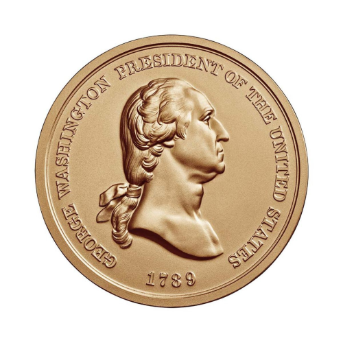 George Washington Peace Friendship US Mint Coin 3" Bronze Medal Token, New #2