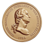George Washington Peace Friendship US Mint Coin 3" Bronze Medal Token, New #2