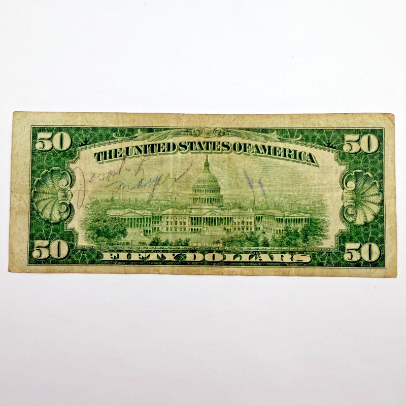 1929 $50 FRBN San Francisco (L), Brown Seal  RARE