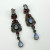 Nicky Butler India Sterling Silver 925 Moonstone & Garnet Dangle Earrings