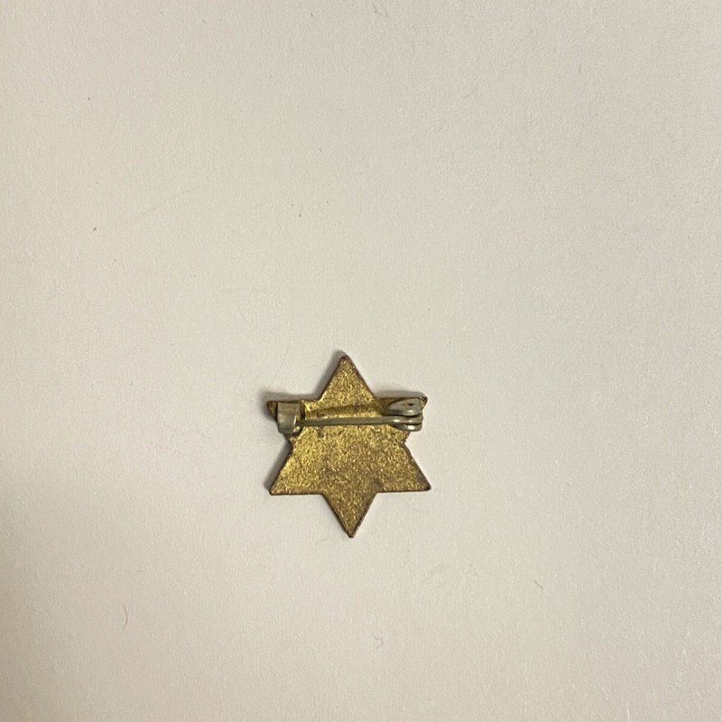 Jewish Star Custom Jewelry With Blue & Silver Plated Enamel Brooch Jewish Star Custom Jewelry With Blue & Silver Plated Enamel Brooch