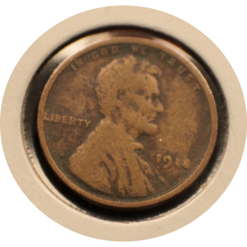 1918 WHEAT PENNY Abraham Lincoln One Cent . #004