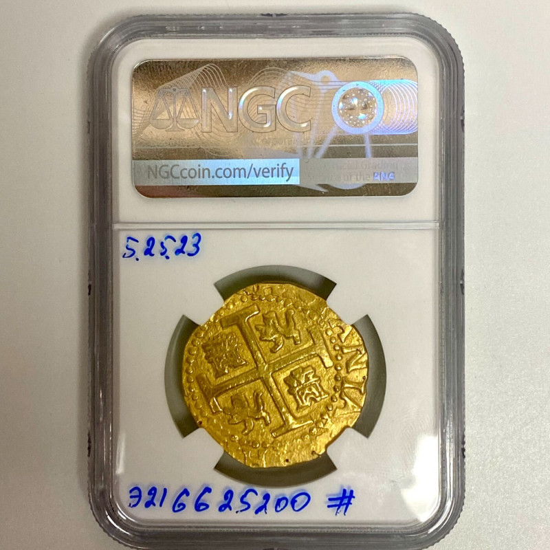PERU 1712L 8 ESCUDOS NGC UNC DETAILS PIRATE GOLD COINS PERU 1712L 8 ESCUDOS NGC UNC DETAILS PIRATE GOLD COINS