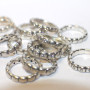 Authentic Pandora Sterling Silver Clear CZ Stackable Band Ring