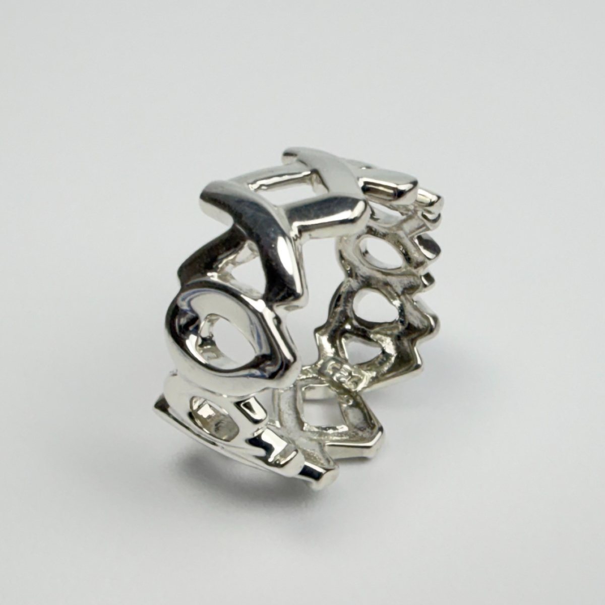 Tiffany & Co Paloma’s Graffiti Love And Kisses Ring Sterling Size 5