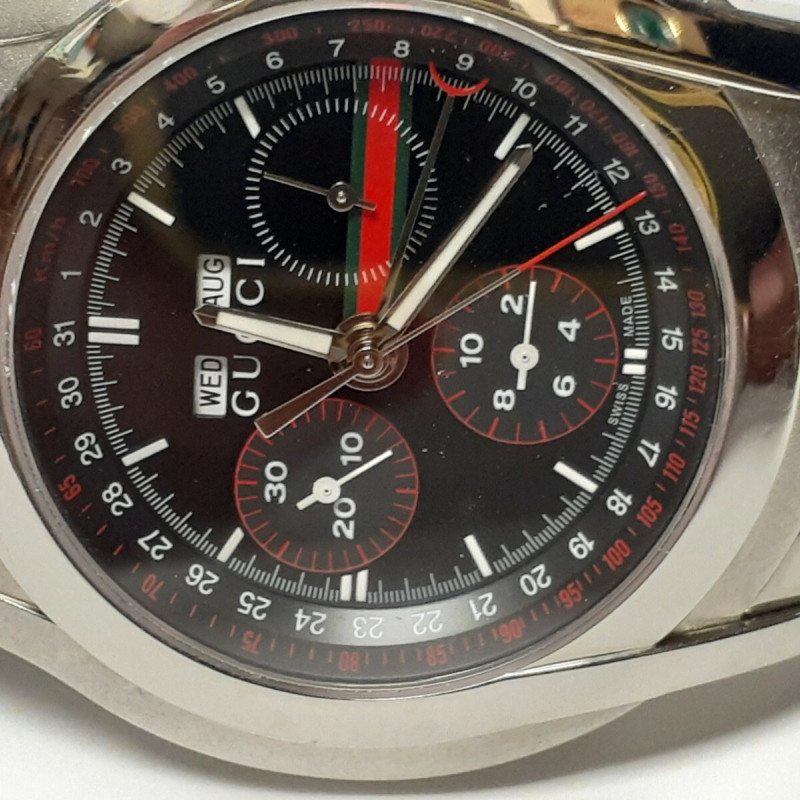 GUCCI CHRONO DAY DATE BLACK QUARTZ GUCCI CHRONO DAY DATE BLACK QUARTZ