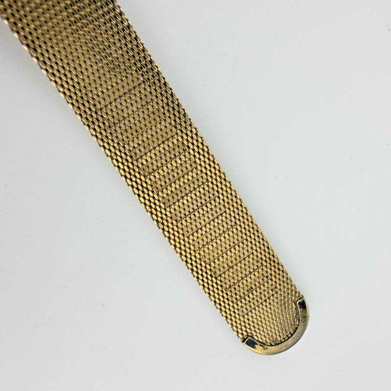 Vintage Bulova Accutron Ladies 10K Gold Filled Mesh Bracelet Watch 6.5"