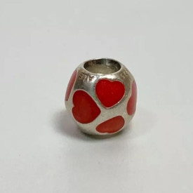 Pandora Love You Red Enamel Hearts Charm 790543EN17