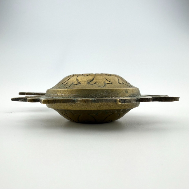 Antique Old Rare Islamic Brass Kohl Container Surma Dani - Eyeliner Pot