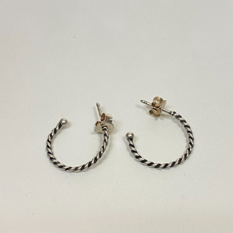 Pandora Compose Earring Collection Small Hoops Sterling Silver Pandora Compose Earring Collection Small Hoops Sterling Silver
