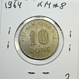 Viet Nam STATE OF SOUTH VIET NAM 10 Dong KM# 8 1964 . #2