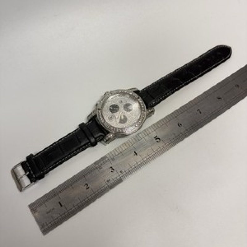 Robb & Co Swiss Chronograph 5.5 CT Genuine Diamond Sapphire Crystal Watch