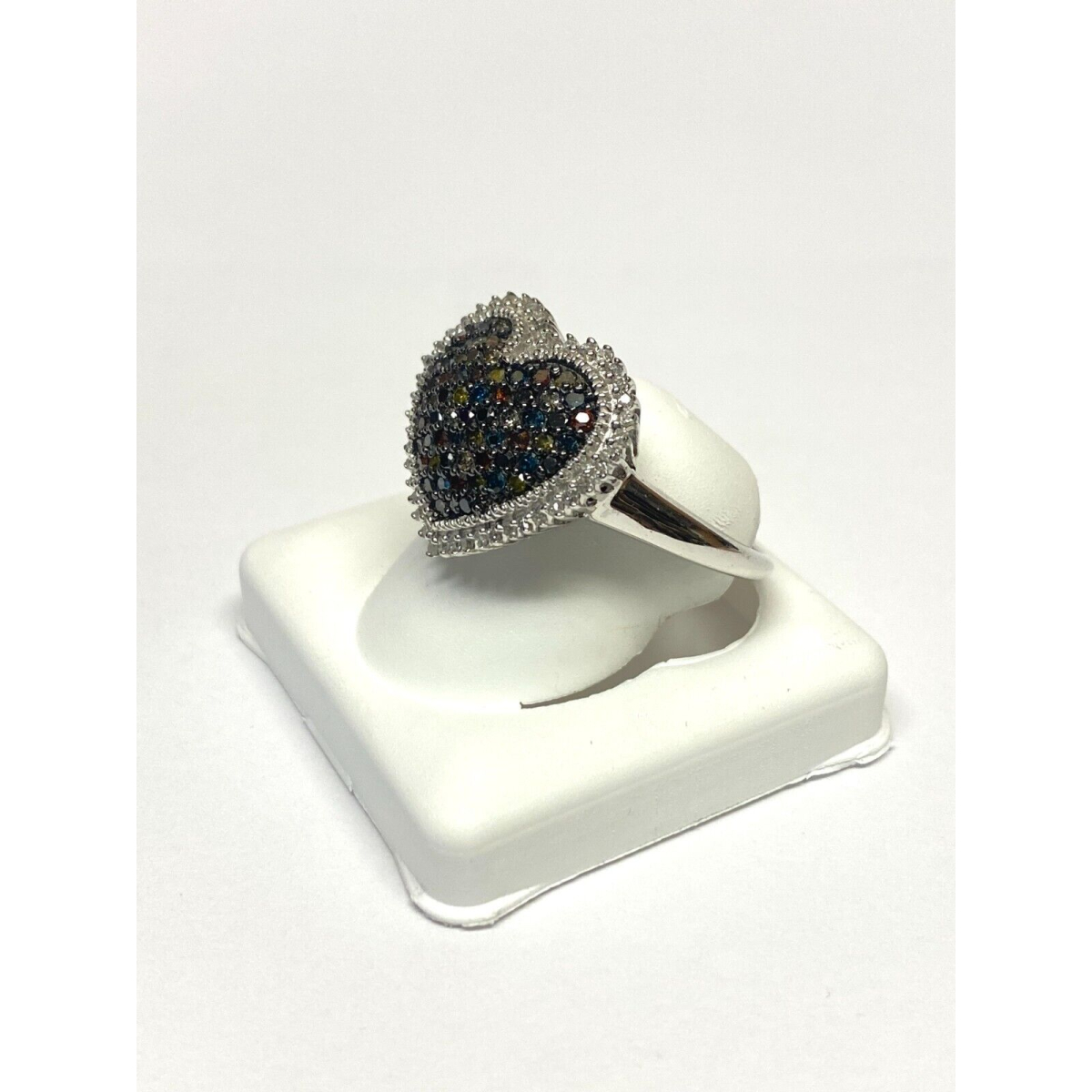 RING DIAMOND 1.5 ct Sterling Silver Size 10.25