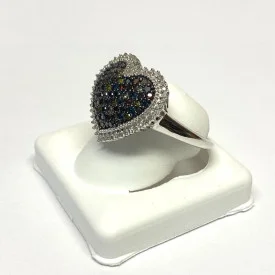 RING DIAMOND 1.5 ct Sterling Silver Size 10.25