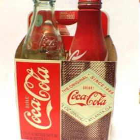 COCA COLA DRINK ANTIQUE  CANS AND BOTTLES