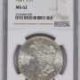 NGC MS 62 1881 S $1 SILVER DOLLAR MORGAN