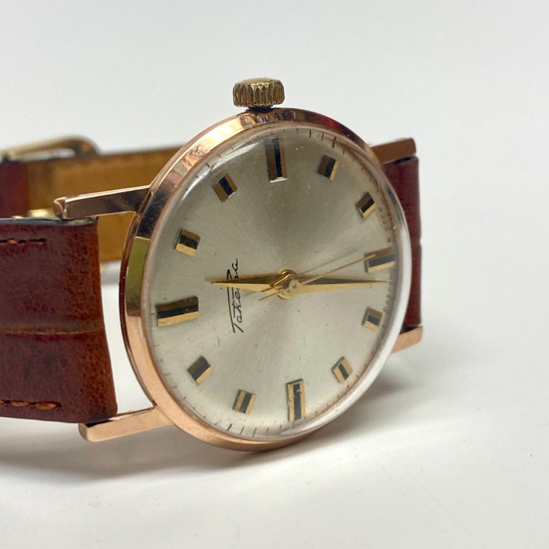 Raketa Soviet Union Man Wristwatch 14k Solid Gold Raketa Soviet Union Man Wristwatch 14k Solid Gold
