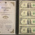 Uncut Sheet 2009 One Dollar Bills. $1 U.S. Banker's Vault Fed Portfolio Sheet
