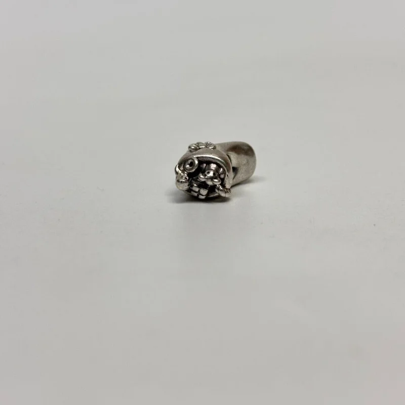 Authentic Pandora Santa's Stocking Charm - Sterling Christmas 791038 Retired Authentic Pandora Santa's Stocking Charm - Sterling Christmas 791038 Retired