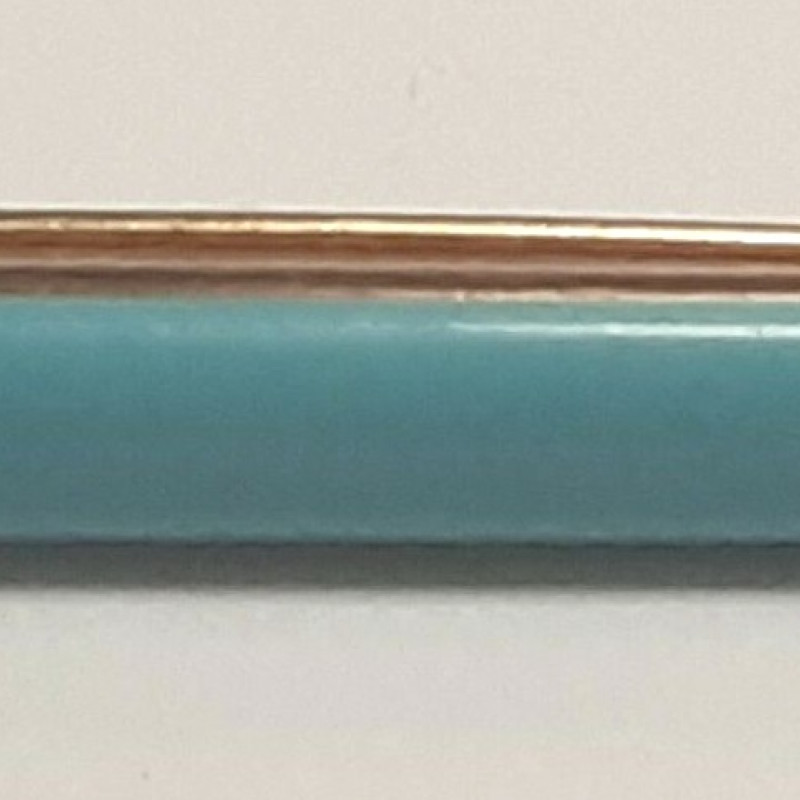 Vintage 14K  Turquise Brooch Pin 