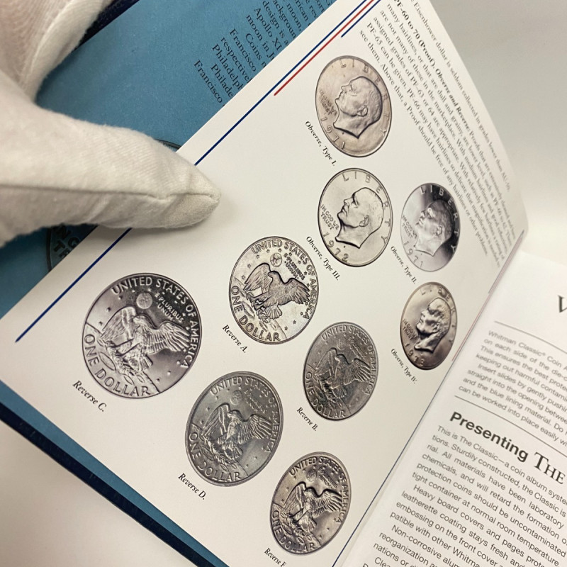 Whitman Album #9131 Eisenhower Dollar 32 Coins 1971 -1978 PDS