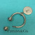 Vintage Tiffany & Co. Sterling Silver Key Chain Ring Round Charm No Box Pouch Vintage Tiffany & Co. Sterling Silver Key Chain Ring Round Charm No Box Pouch