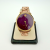 Vintage Admiral Two-Tone Quartz Watch Purple Dial Admiral Bracelet Swiss Made